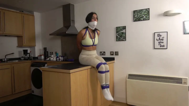 Giant Pink Ballgag – Drooling And Struggling Helplessly