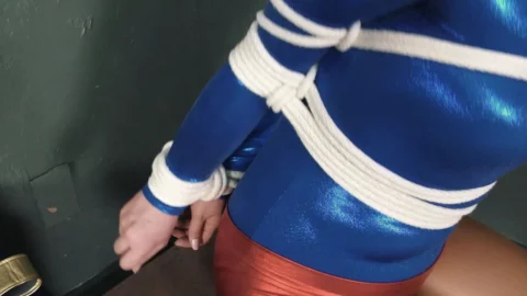 UltraGirls Cosplay Bondage Struggle
