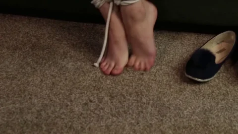 Robbyns Ankle Rope and Ball Gag Play