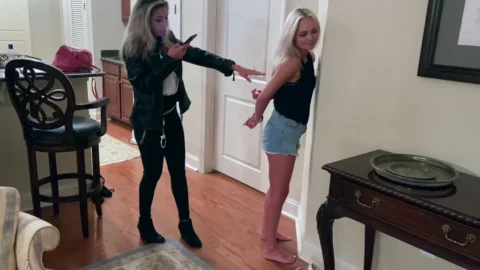 Leather Jacket Cop Captures College Girl