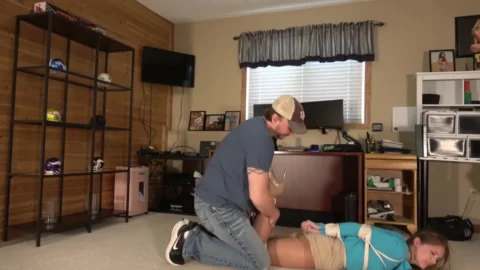 The Caped Intruder and Rachel Adams Rope-Bound Capture