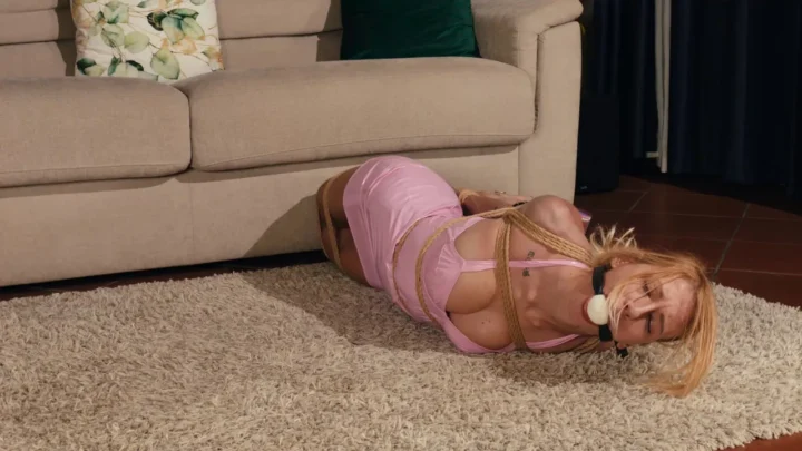 Double Girls Teased and Hogtied