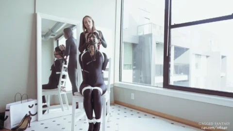 Gag Fantasy – Rachel Adams in Mirror Studio