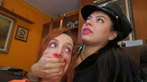 Intense Close-Up – Hand Over Mouth