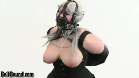 Intriguing Bind – Katz’s Struggle in a Tight Leather Armbinder