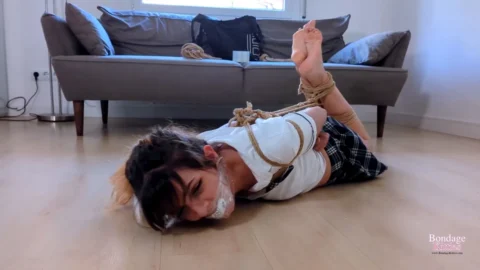 Babysitter Bondage – A Double Girls Struggle