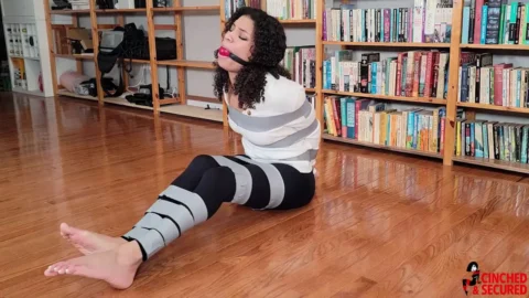 Sticky Situations Ensue for Sunny Daze and Izzabella Robbins in Tape Bondage