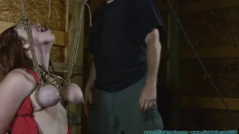 Tied Tongue and Nipple Rings – Rileys Helplessness