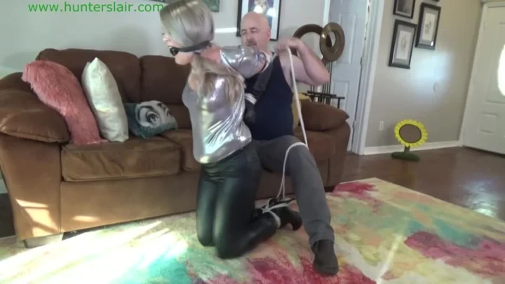 Hot Blonde Whitney – Tied up, Gagged, and Struggling