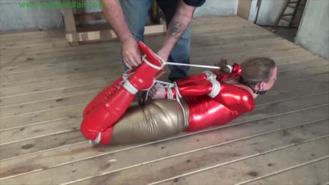 Hunters Lair Bondage – Fayth’s Struggles in Over the Knee Boots