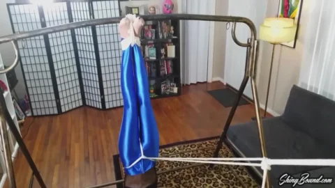 18 Yrs Old Ballgagged Crotch Rope