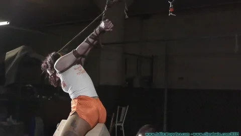 Rins Harness Gag and Nipple Clamps in Futilestruggles