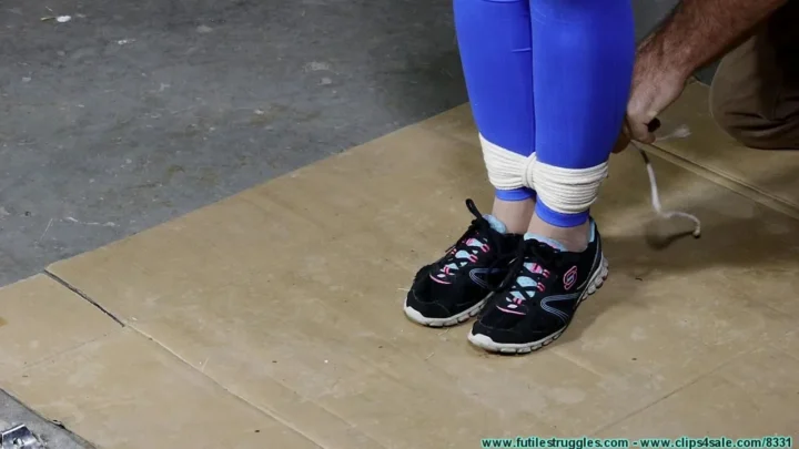 Rachels Reluctant Stretching Session in See-Through Tank Top