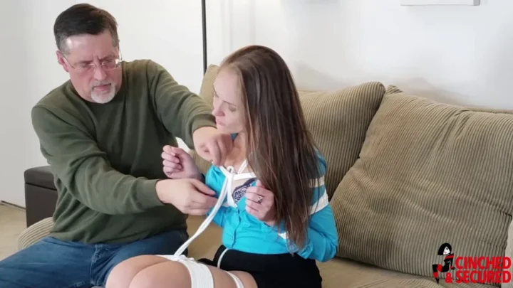 Rachels Willingness to Try Unusual Bondage Leads to a Struggling yet Delighted Hogtie Variation Experience with Me