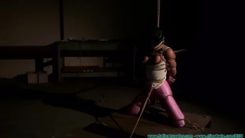 Loni Legend Endures Vet Wrap and Black Tape Gag in Darkness