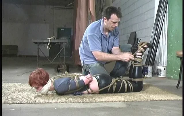 Amanda Marie Gagged with Panties and Vet Wrap in Futilestruggles