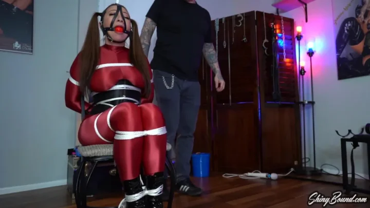 Shinys Rope Bondage Gag and Vibrator Stimulation of Nyssa Nevers