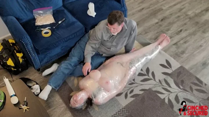 Cincheds Captive – A Tale of Plastic Wrap Restraint and Teasing