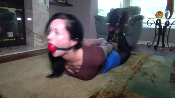 Metal Handcuffs and Ballgag – Maria Marleys Bondage