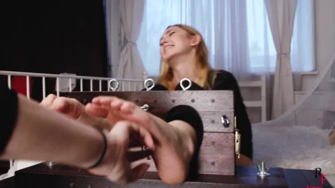 Playful Foot Tickle Session with Blonde and Brunette
