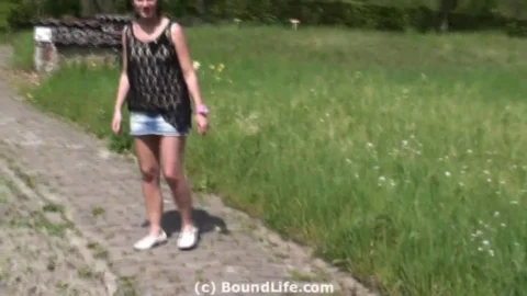 Outdoor Adventure in Patterned Top and Shorts