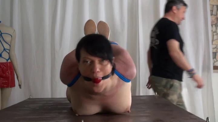 Tight Hogtie Yvette Red Gag Ballet Shoes