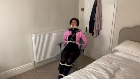 Tatti Bound Ankles Knees And Wrists To Chair