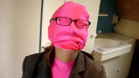Secretary Inspired Pink Zentai Encasement Gina