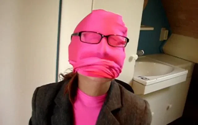 Secretary Inspired Pink Zentai Encasement Gina